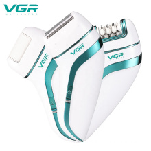 VGR V713  Rechargeable Lady Epilator Tool Facial Body Armpit Underarm Depilatory Depilation Bikini Hair Removal